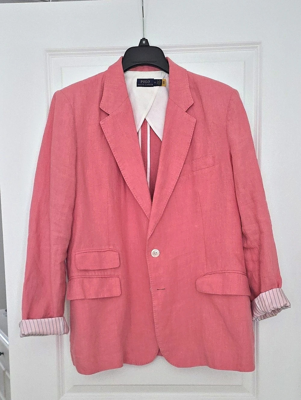 Polo Ralph Lauren Pink Linen Blazer